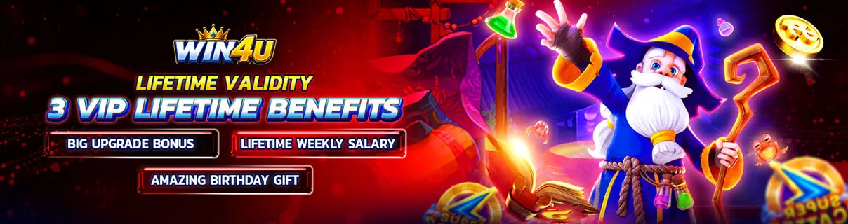 Win4U VIP Lifetime Benefits