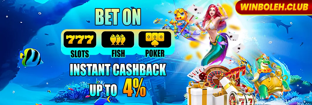 Winboleh Instant Cashback up to 4%